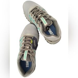 K-Swiss Kids Sneakers Gray Teal - Athletic School Shoes | NWT